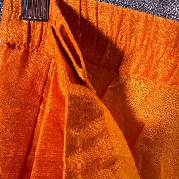 Made in India two piece embellished Top and Pants Beaded Orange Blue Sequins - Picture 6 of 14